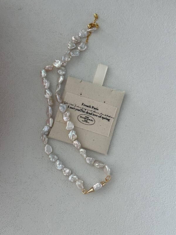 627-Moustache Pearl Necklace