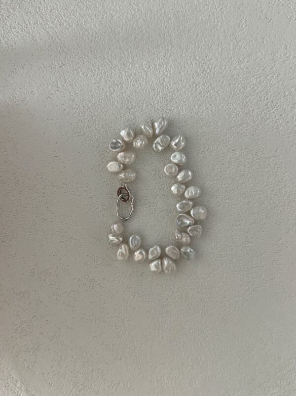 632-Natural pearl keshi pearl bracelet